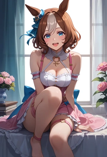 umamusume,oguri_cap_(umamusume),silk slip dress  - AI generated anime art