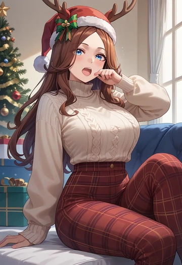 umamusume,oguri_cap_(umamusume),Christmas  - AI generated anime art