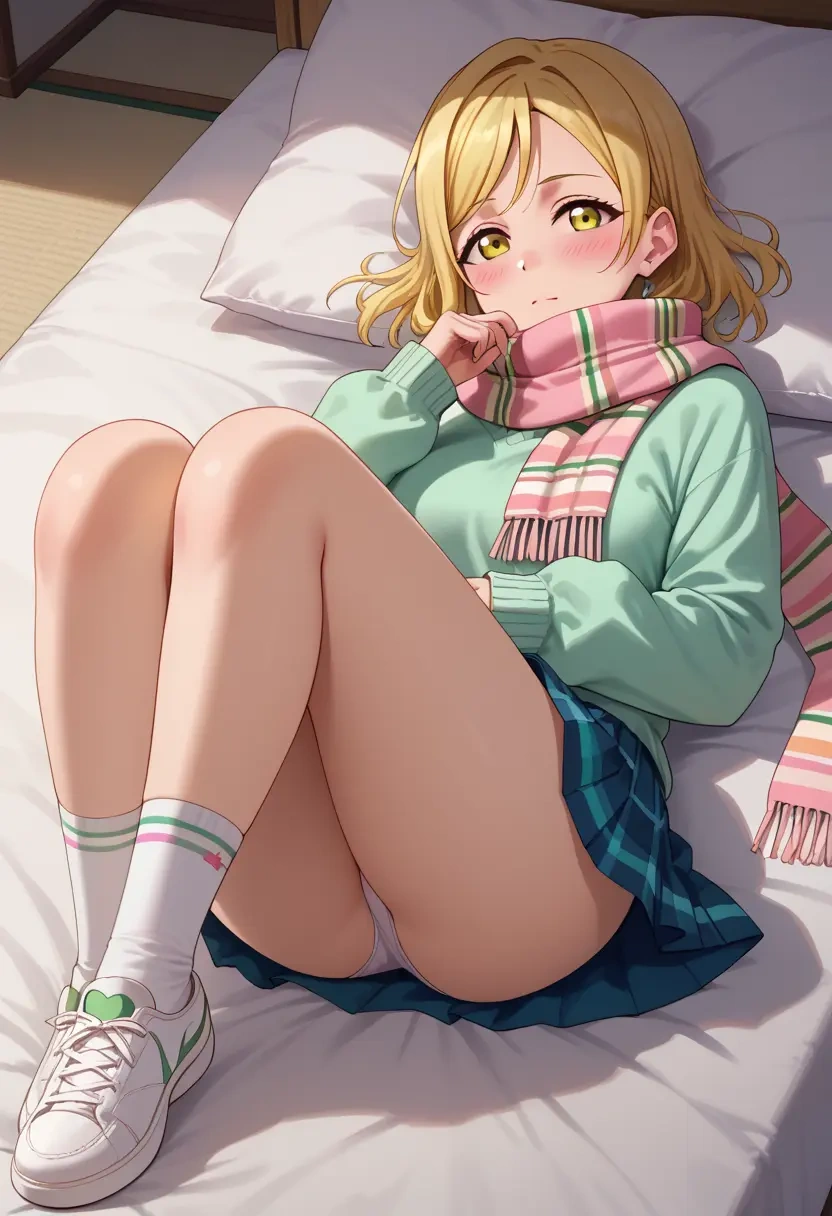 love_live,ohara_mari,spring,student uniform,knit sweater  - 