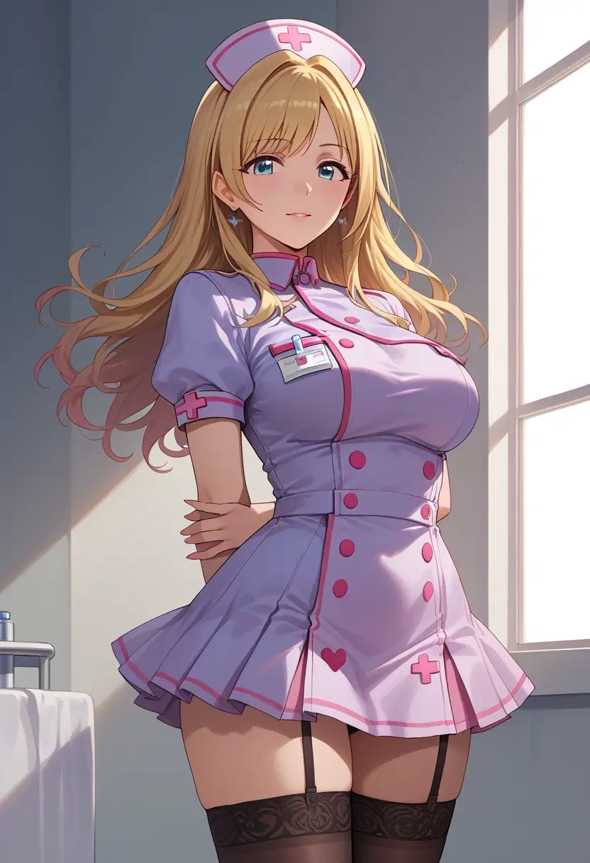 idolmaster,ohtsuki_yui,nurse pantyhose,mini skirt, sexy  - 