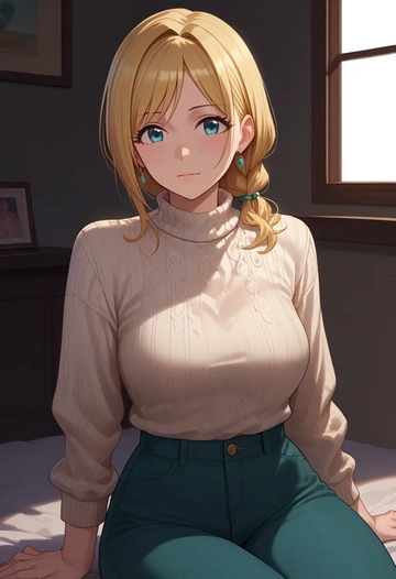 idolmaster,ohtsuki_yui,sweater  - AI generated anime art