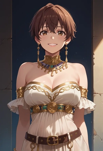 idolmaster,oikawa_shizuku,Egyptian  - AI generated anime art