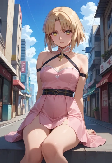 fate_(series),okita_souji_(koha_ace),silk slip dress  - AI generated anime art