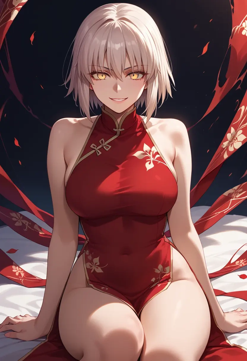 fate_(series),okita_souji_alter_(fate),qipao  - 