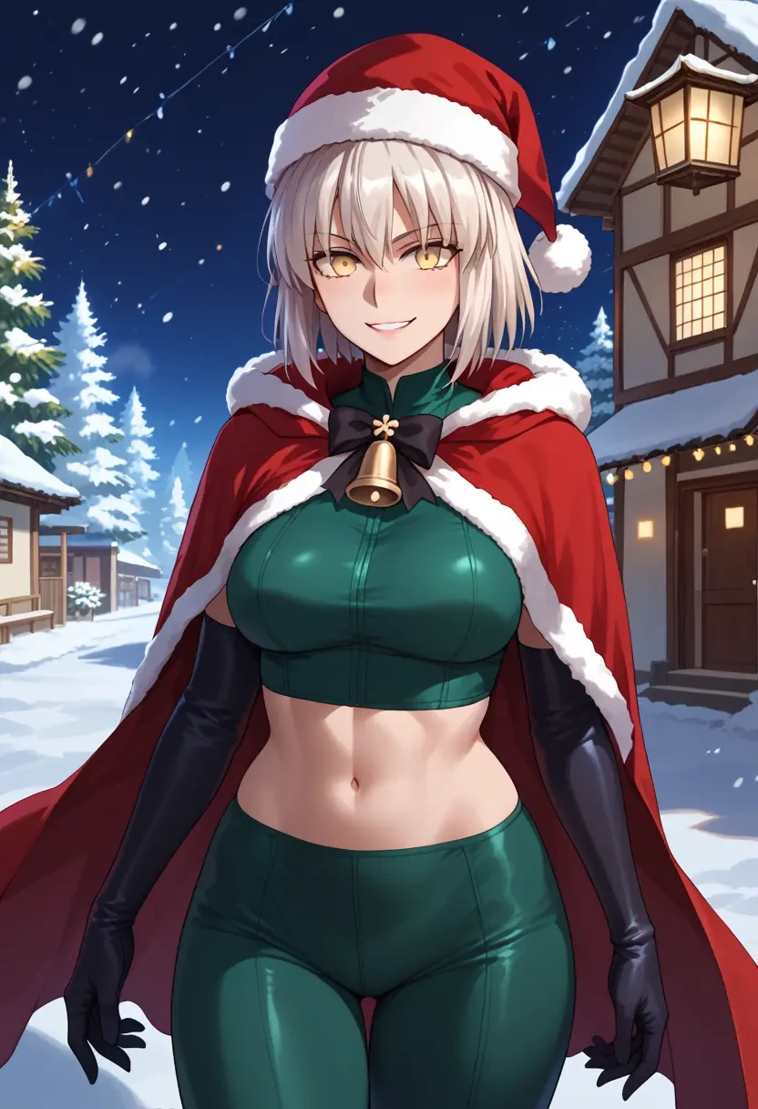 fate_(series),okita_souji_alter_(fate),Christmas,dress  - 