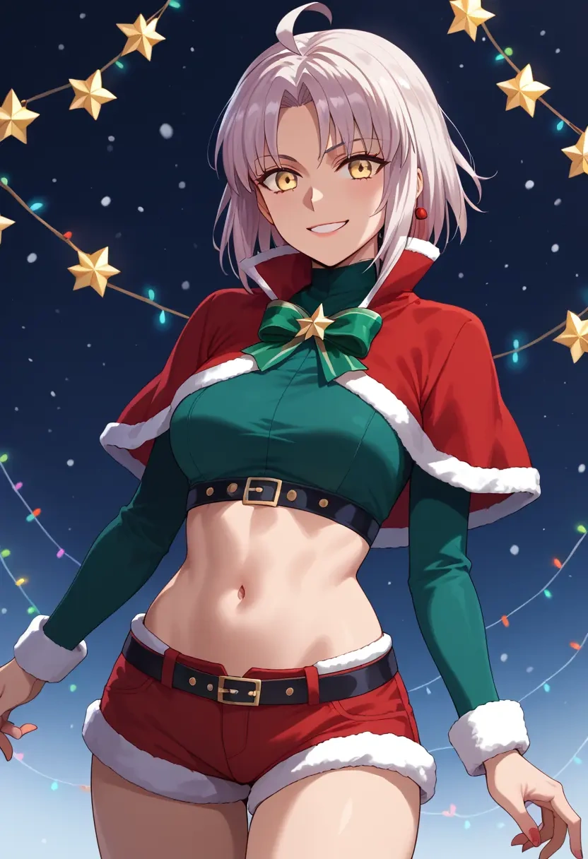 fate_(series),okita_souji_alter_(fate),Christmas,red velvet shorts  - 