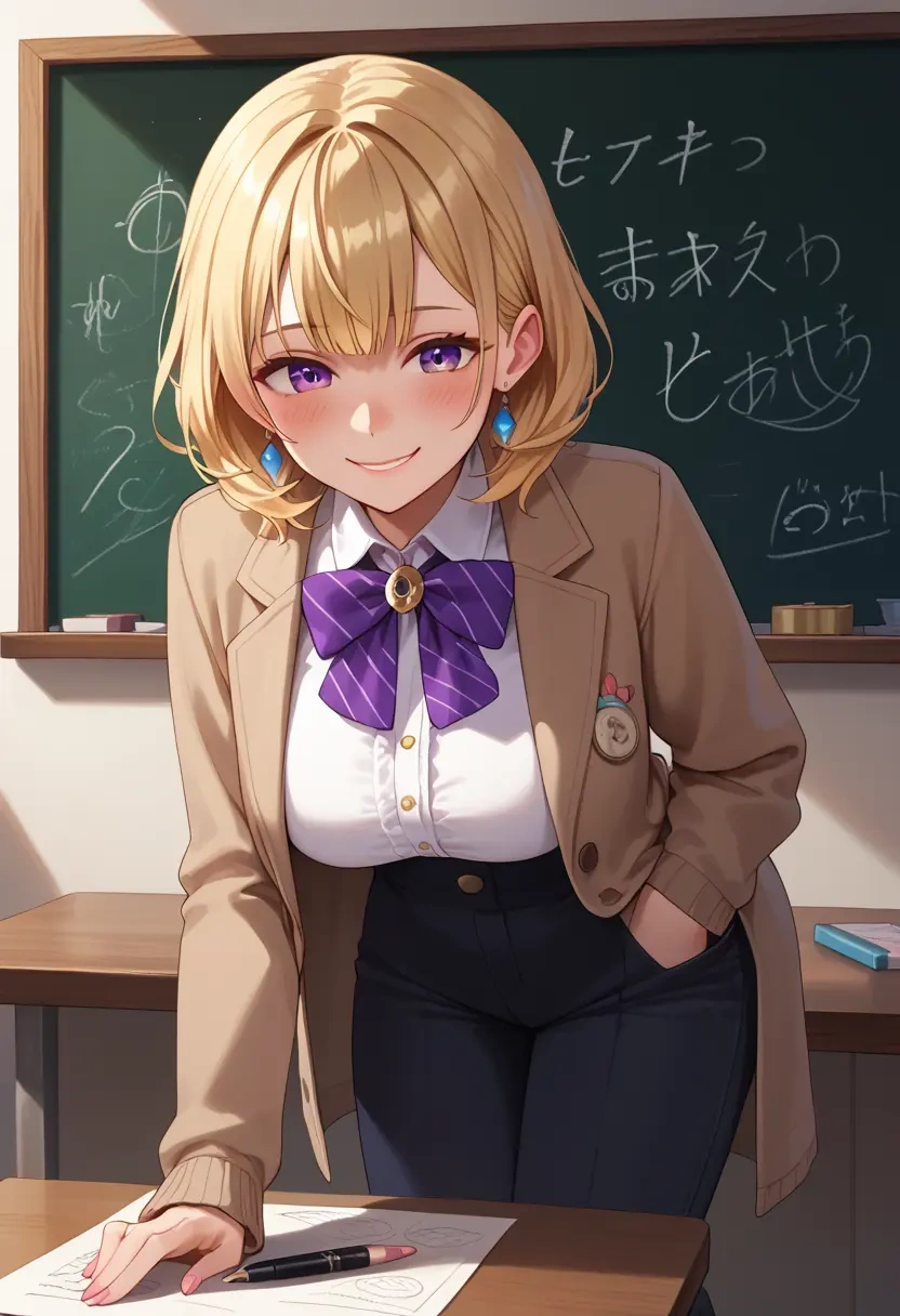 hololive,omaru_polka,teacher, sweater  - 