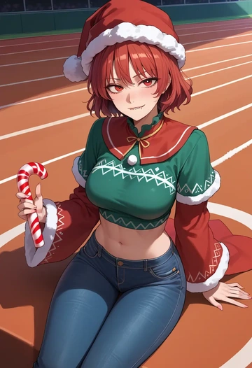 touhou,onozuka_komachi,Christmas  - AI generated anime art