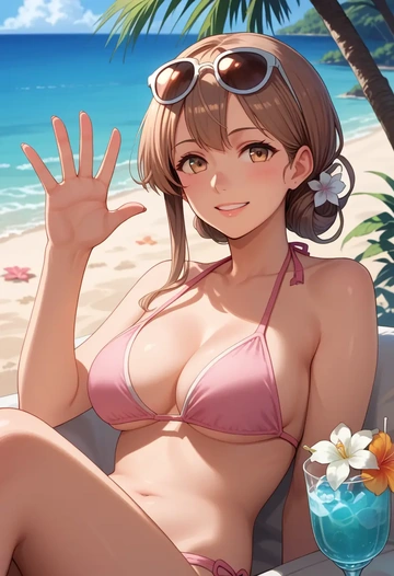 kantai_collection,ooi_(kancolle),bikini  - AI generated anime art