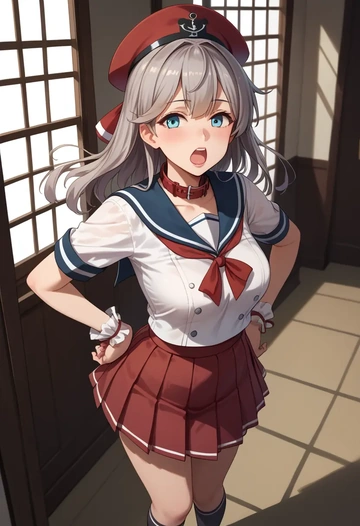 kantai_collection,ooshio_(kancolle),sailor, uniform  - AI generated anime art