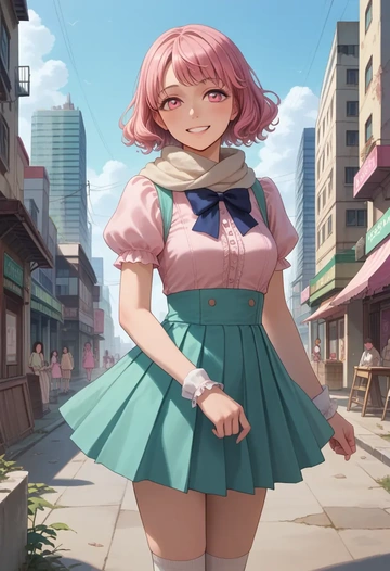 project_sekai,ootori_emu,spring,student uniform,blouse  - AI generated anime art