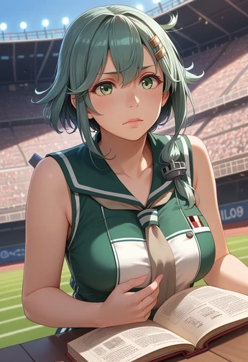 kantai_collection,ooyodo_(kancolle),athletic  - AI generated anime art