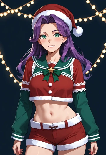 kantai_collection,ooyodo_(kancolle),Christmas,red velvet shorts  - AI generated anime art