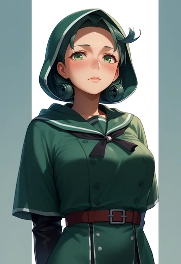 kantai_collection,ooyodo_(kancolle),crop windbreaker,shorts  - AI generated anime art