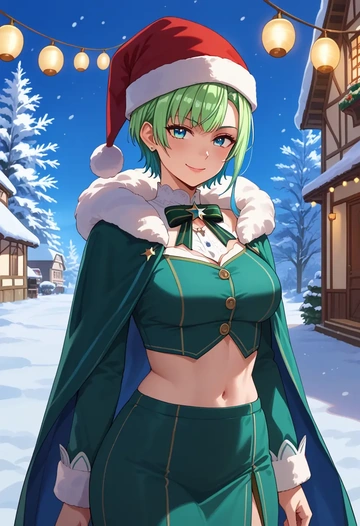 hololive,oozora_subaru,Christmas,dress  - AI generated anime art