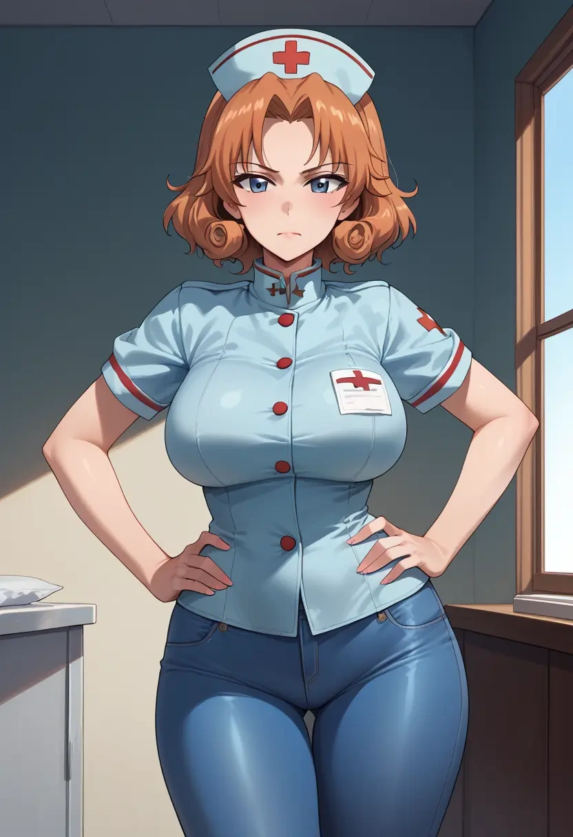 girls_und_panzer,orange_pekoe_(girls_und_panzer),nurse  - 