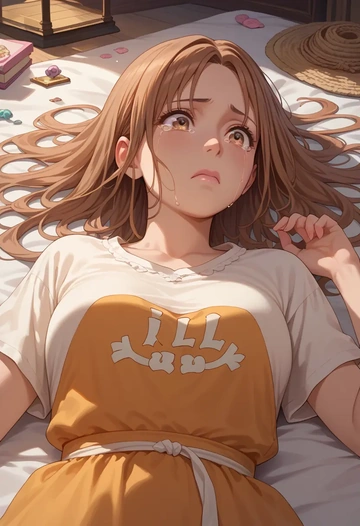 kill_me_baby,oribe_yasuna,tie-dye shirt,dolphin shorts  - AI generated anime art