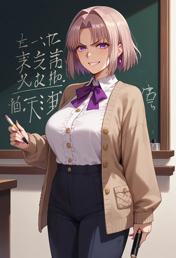 fate_(series),osakabehime_(fate),teacher, sweater  - AI generated anime art