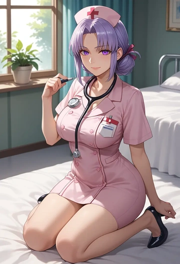 fate_(series),osakabehime_(fate),nurse  - AI generated anime art