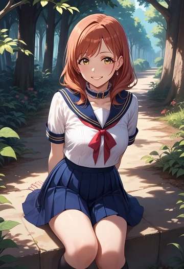 idolmaster,osaki_amana,sailor, uniform  - AI generated anime art