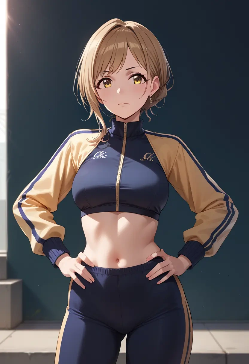 idolmaster,osaki_amana,athletic,track suit  - 