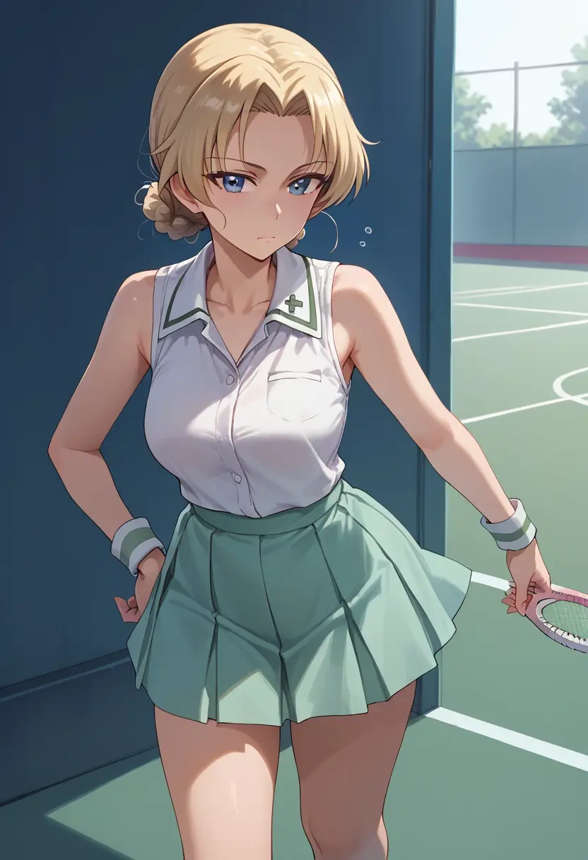 girls_und_panzer,oshida_(girls_und_panzer),tennis skirt  - 