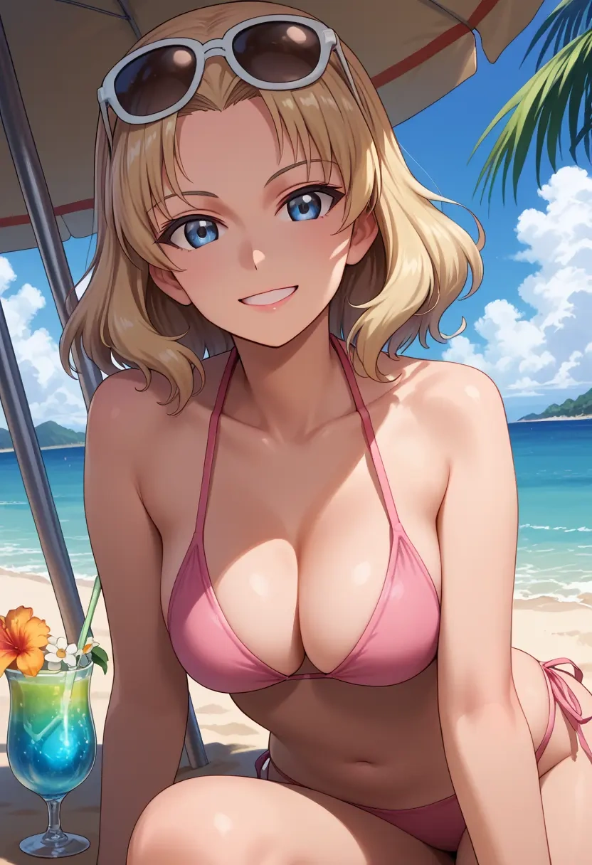 girls_und_panzer,oshida_(girls_und_panzer),bikini  - 