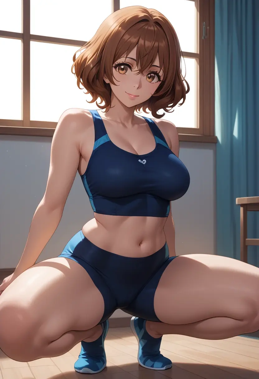 hibike_euphonium,oumae_kumiko,yoga shorts  - 