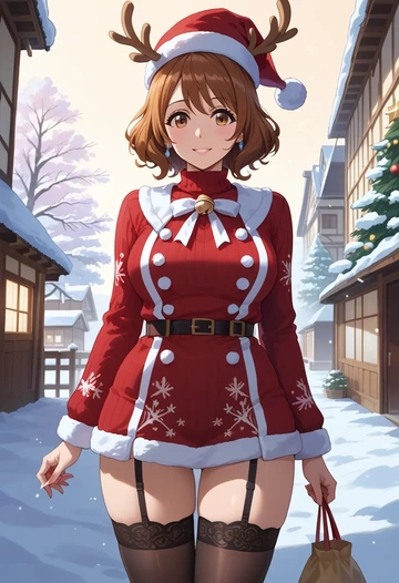 hibike_euphonium,oumae_kumiko,sweater,stockings,Thigh garters  - AI generated anime art