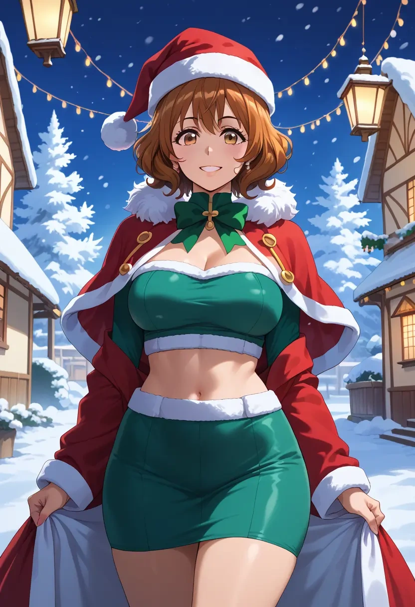 hibike_euphonium,oumae_kumiko,Christmas,dress  - 