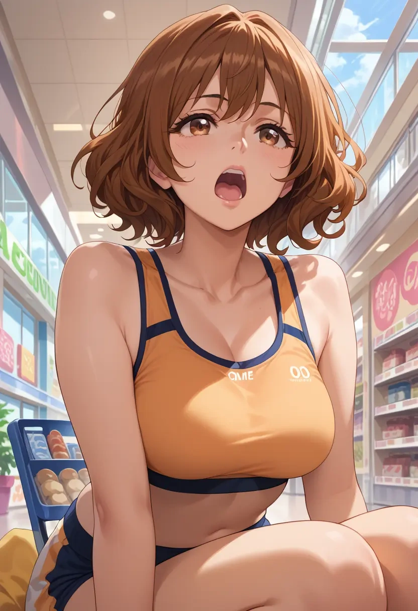 hibike_euphonium,oumae_kumiko,sports bra,wide-leg joggers  - 