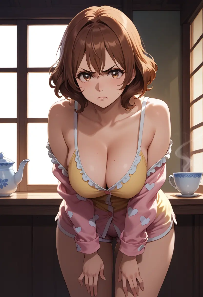 hibike_euphonium,oumae_kumiko,pajamas, low-waisted shorts  - 