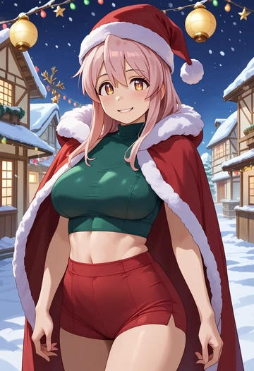 onii_chan_wa_oshimai,oyama_mahiro,Christmas,dress  - AI generated anime art