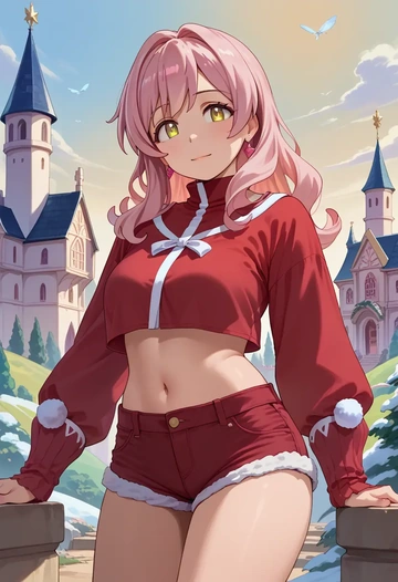 onii_chan_wa_oshimai,oyama_mahiro,red velvet shorts  - AI generated anime art