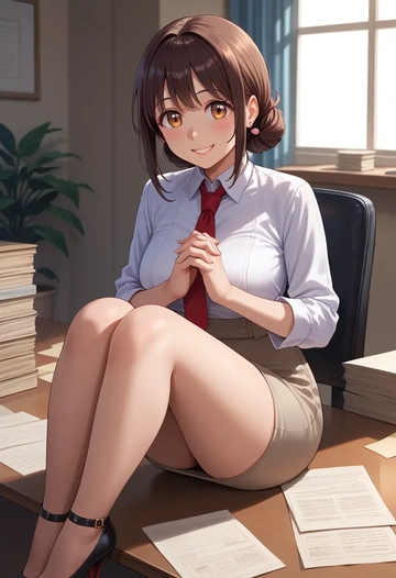 onii_chan_wa_oshimai,oyama_mihari,OL  - AI generated anime art