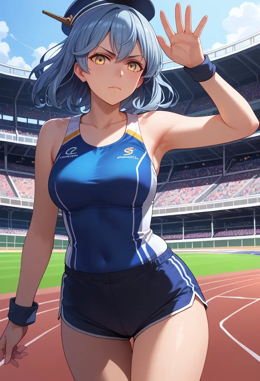 kantai_collection,oyashio_(kancolle),athletic,shorts,sexy  - 