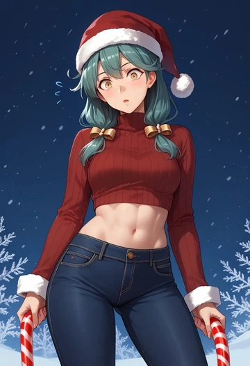 kantai_collection,oyashio_(kancolle),Christmas  - AI generated anime art