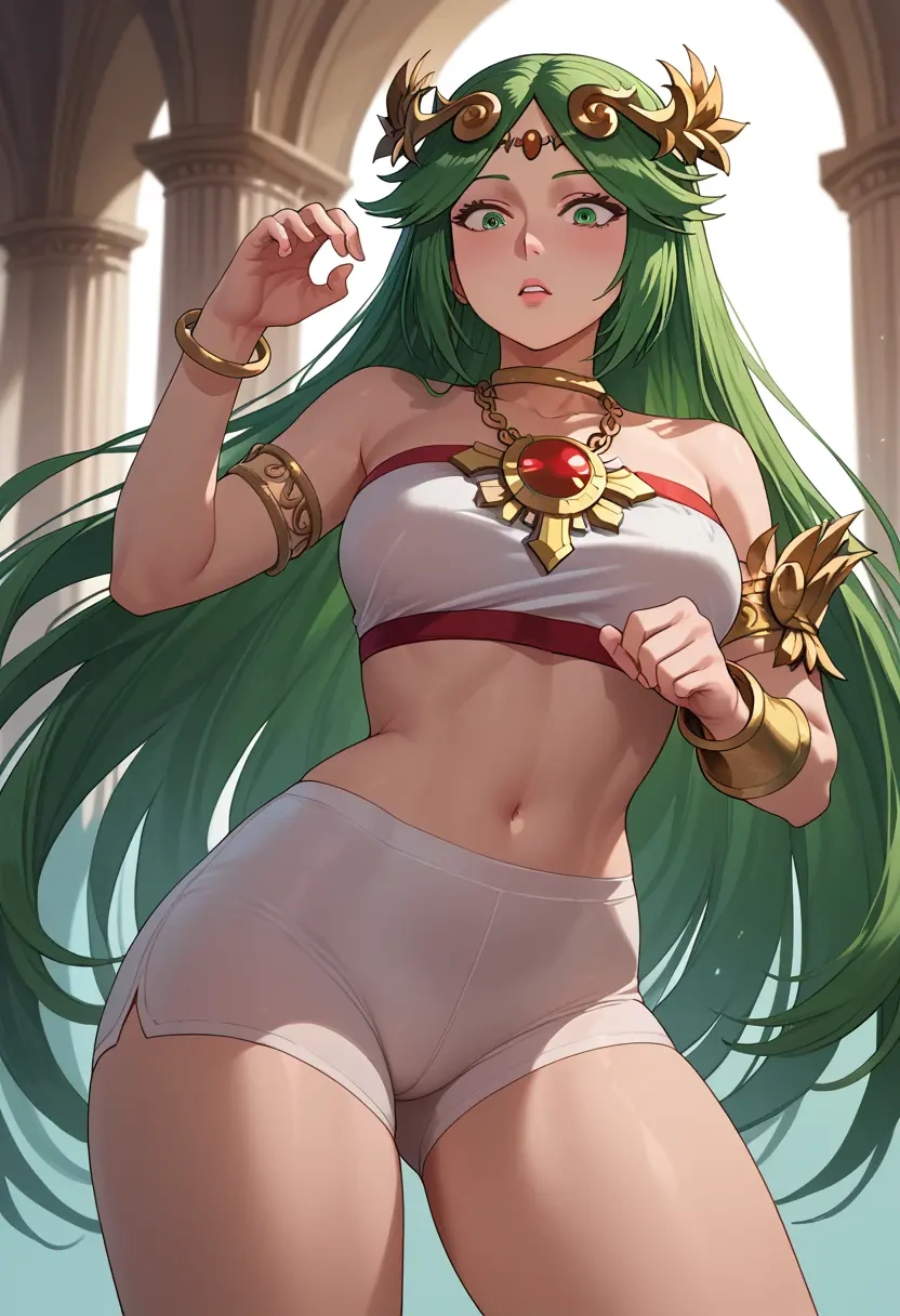 kid_icarus,palutena,yoga shorts  - 