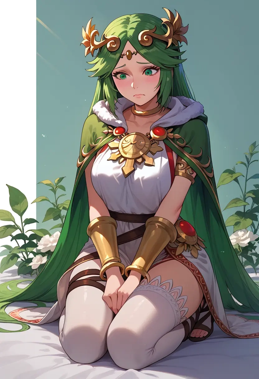 kid_icarus,palutena,cape,hooded,leather pants  - 