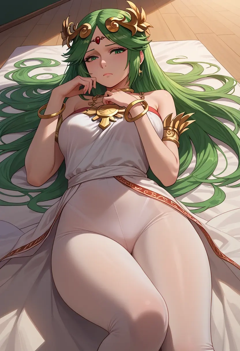 kid_icarus,palutena,pants,wide-leg,strappy top  - 