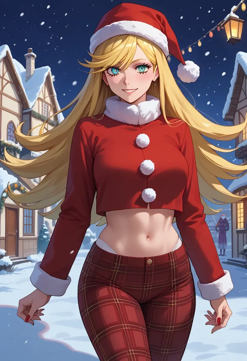 panty_stocking_with_garterbelt,panty_(psg),Christmas,plaid trousers  - 