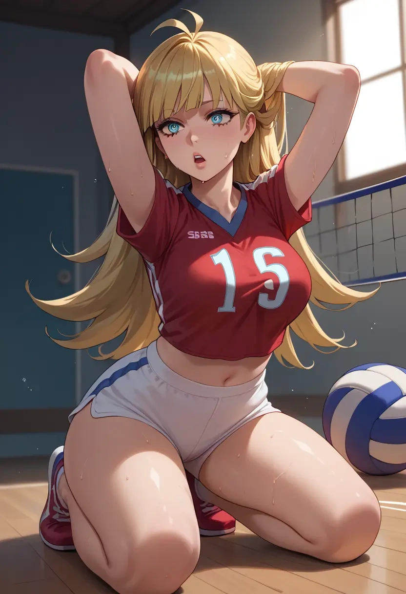 panty_stocking_with_garterbelt,panty_(psg),volleyball uniform  - 