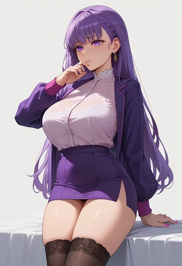 fate_(series),passionlip_(fate),mini skirt,stockings  - AI generated anime art