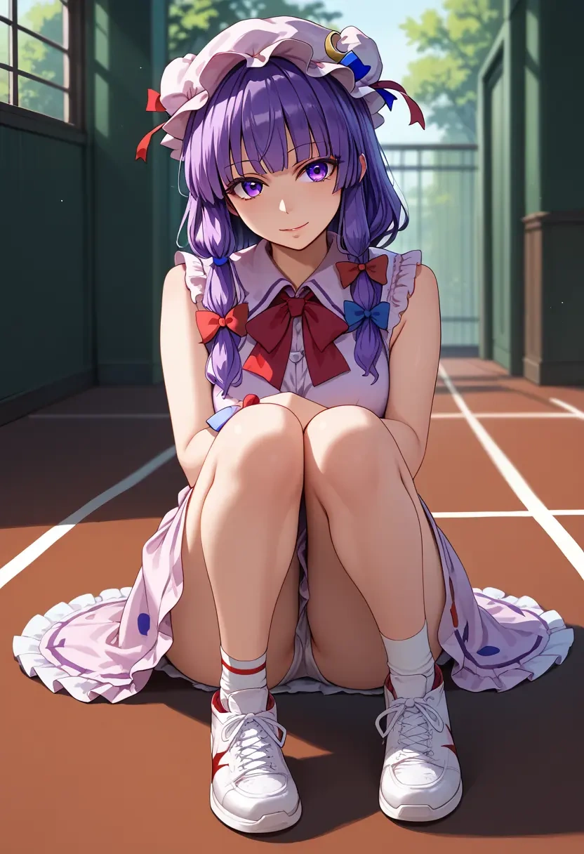 touhou,patchouli_knowledge,tennis skirt  - 