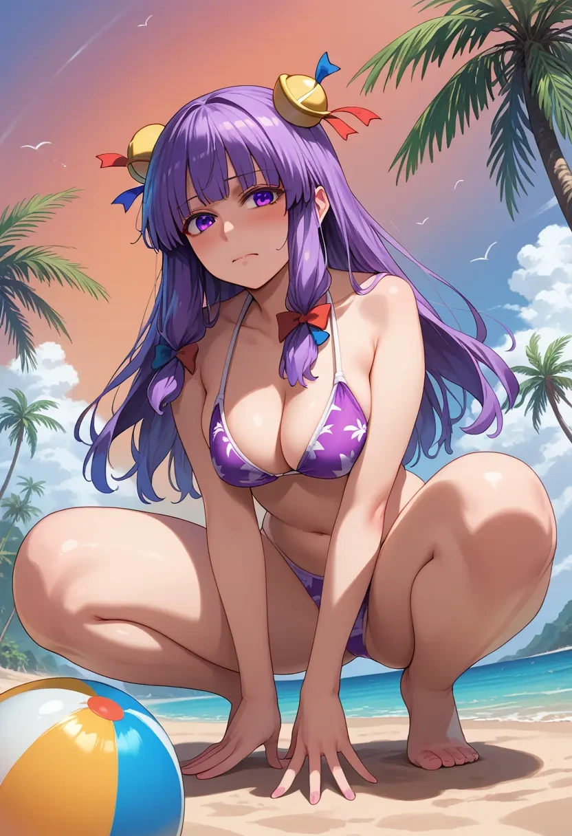 touhou,patchouli_knowledge,bikini  - 