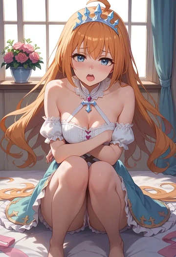 princess_connect,pecorine_(princess_connect),silk slip dress  - AI generated anime art