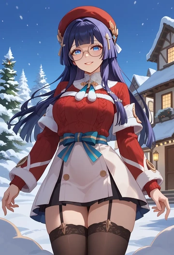 star rail,pela,sweater,stockings,Thigh garters  - AI generated anime art