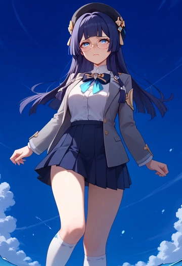 star rail,pela,winter,student uniform,blazer  - AI generated anime art