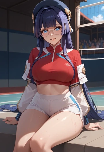 star rail,pela,volleyball uniform  - AI generated anime art