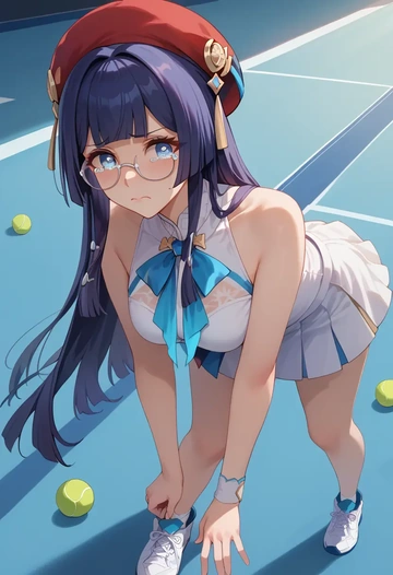 star rail,pela,tennis skirt  - AI generated anime art